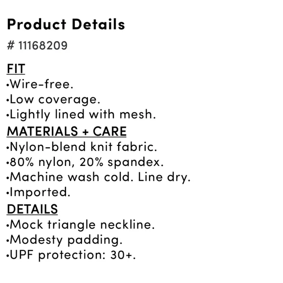 NWT Torrid Wireless Triangle Bikini Top Black - Picture 5 of 9